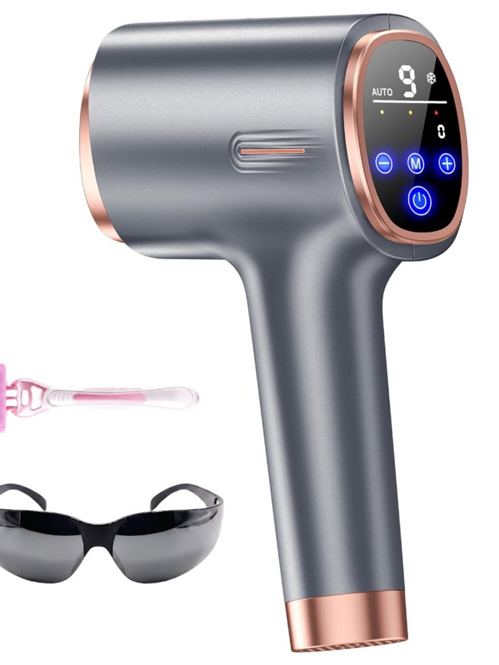 NEW Ubroo IPL Laser Hair Removal Device, 21J Energy & 41°F Ice Cooling
